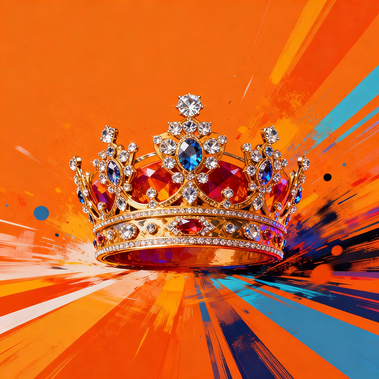 Winbit Casino golden crown with jewels symbolizing secure payments and VIP rewards.